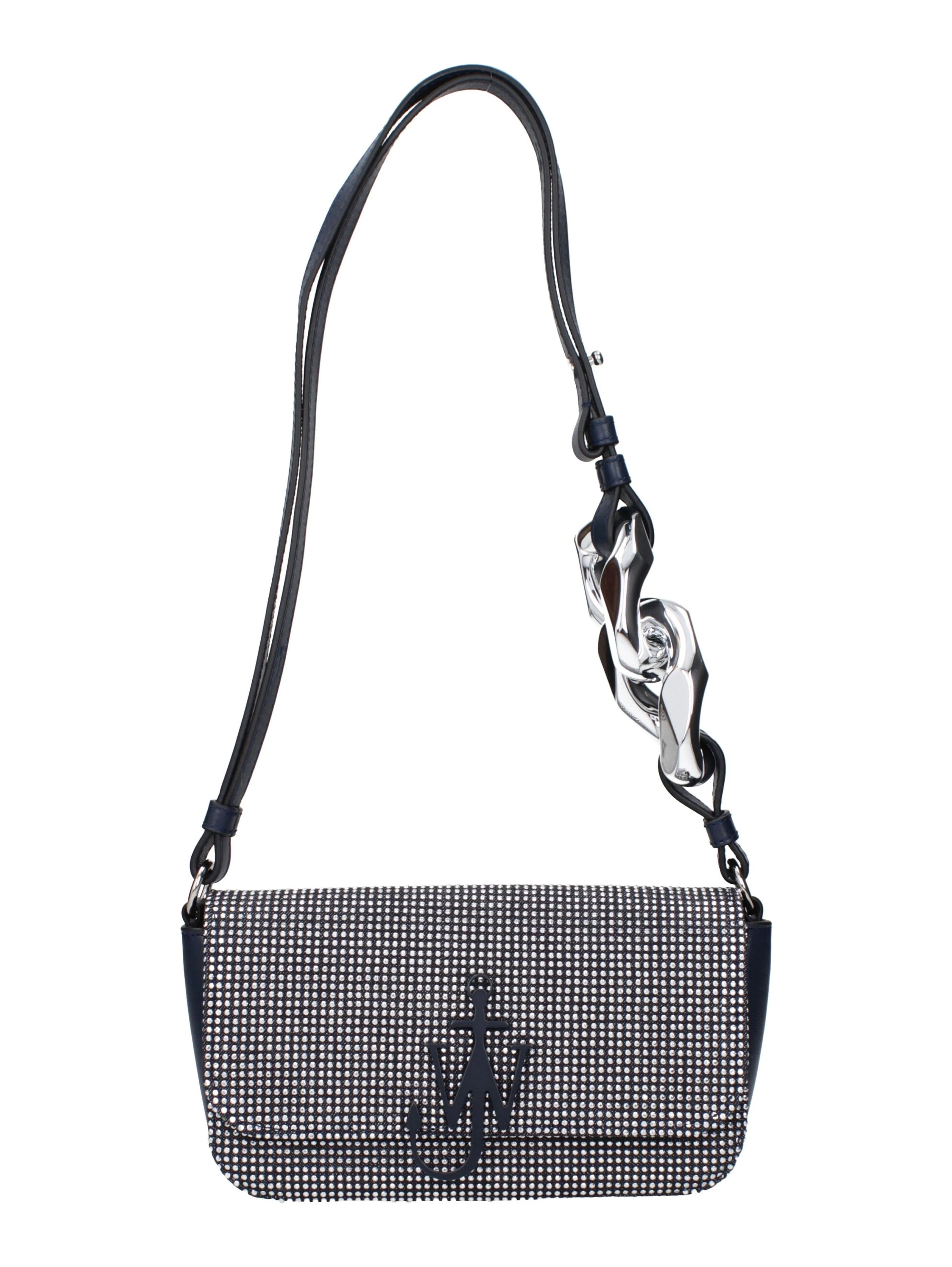 Blue Fabric Shoulder Bag