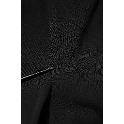 Black Cotton Single Breasted 2 Piece Suit