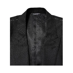 Black Wool Single Breasted Jacket Blazer