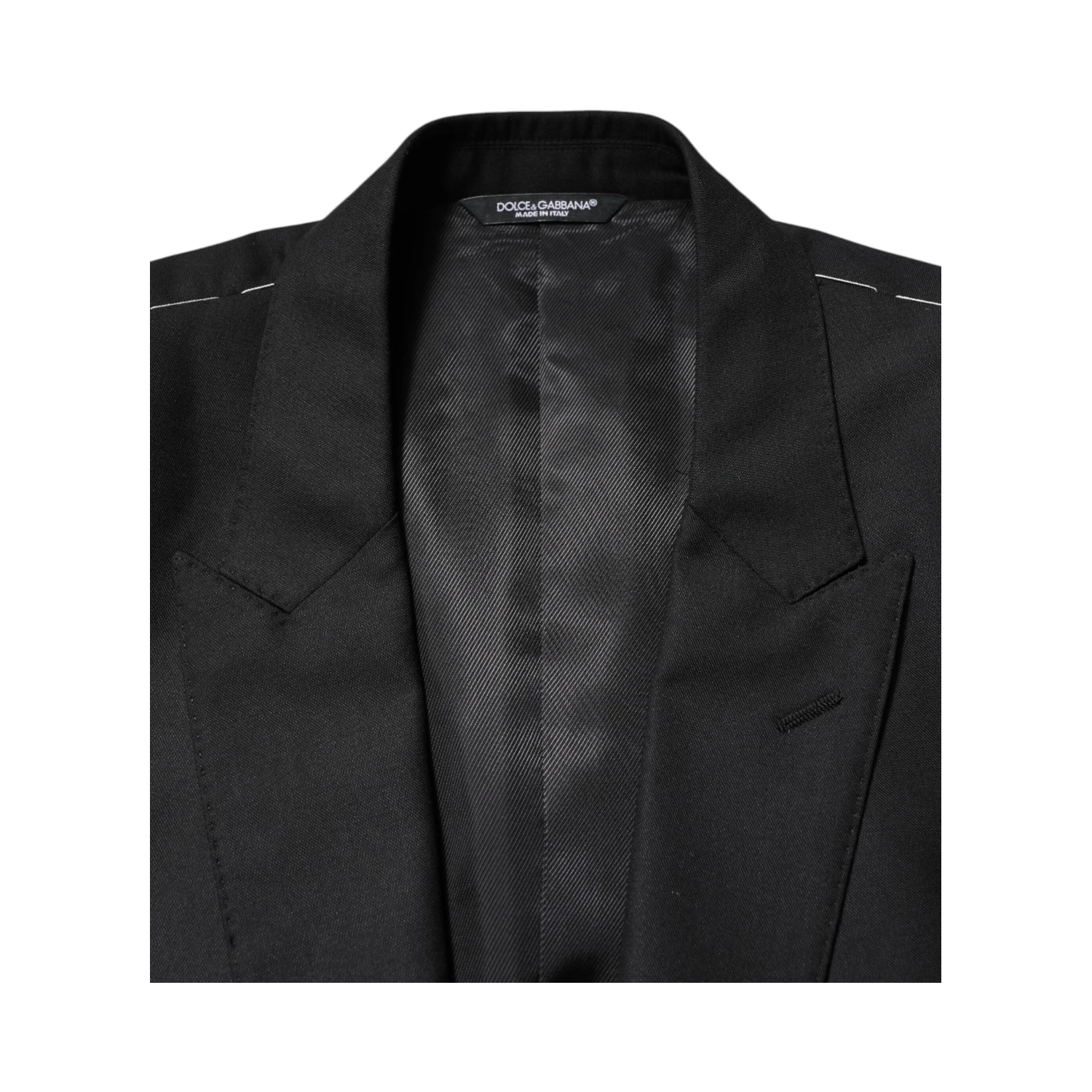 Black Wool Single Breasted Jacket Blazer