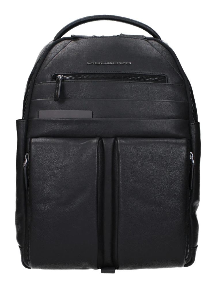 Black Leather Backpack