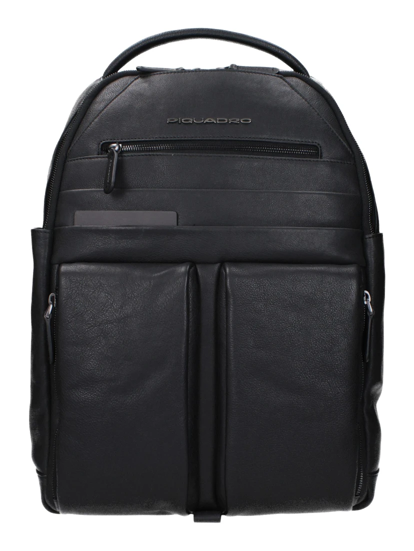 Black Leather Backpack