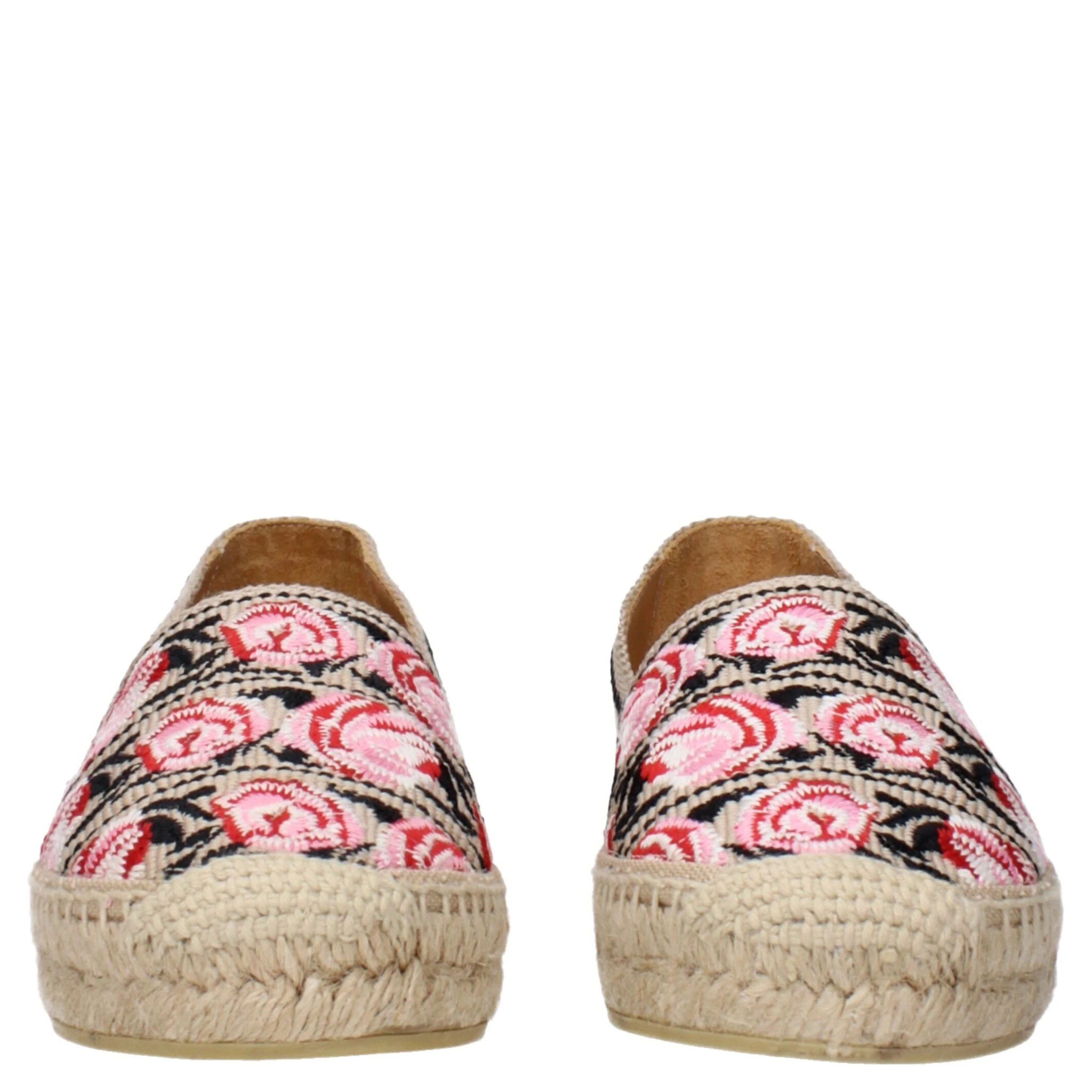 Beige Fabric Espadrilles