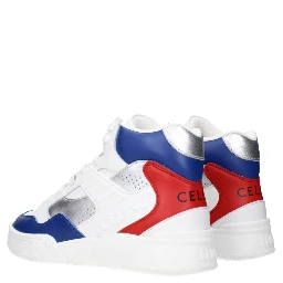 White Leather Athletic Sneakers