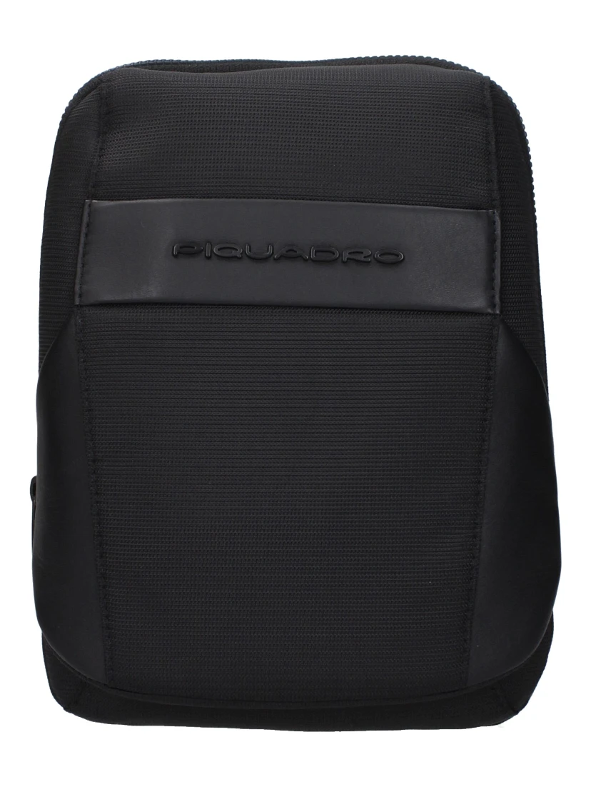 Black Fabric Crossbody Bag