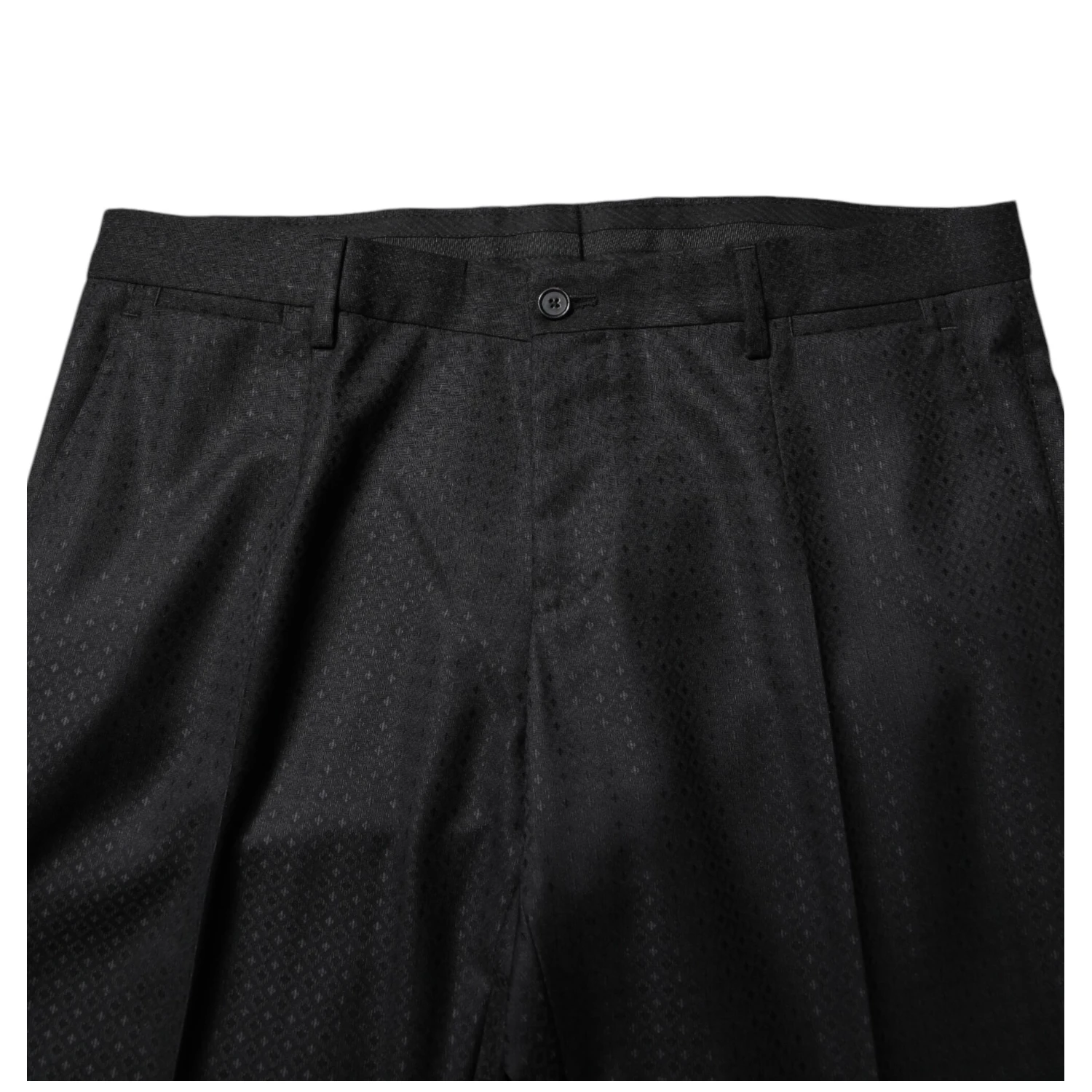 Black Jacquard Single Breasted 2 Piece Suit
