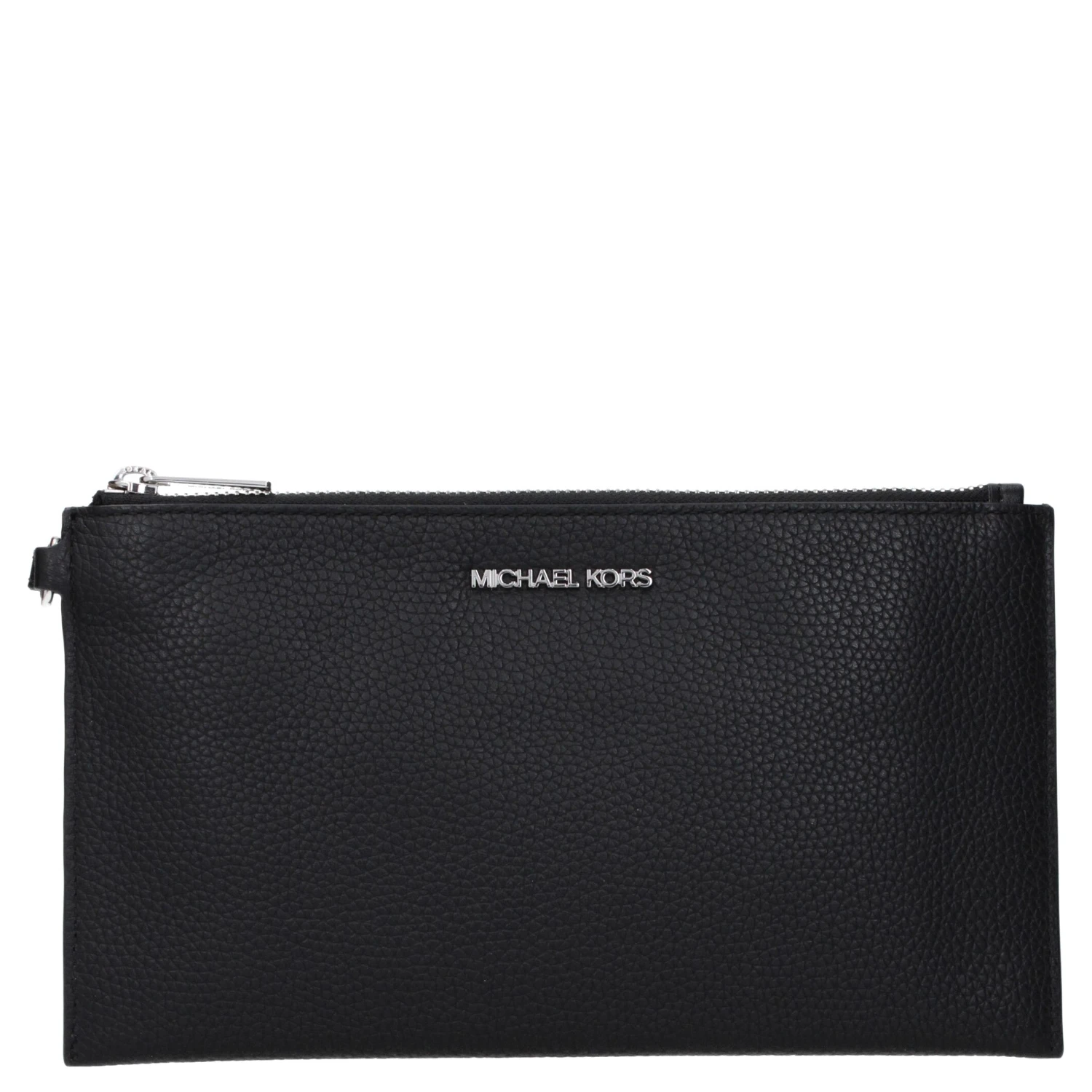 Black Leather Clutch Bag