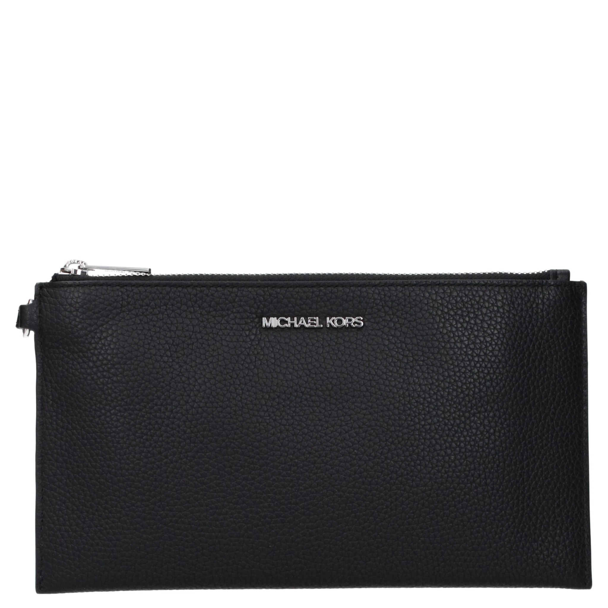 Black Leather Clutch Bag