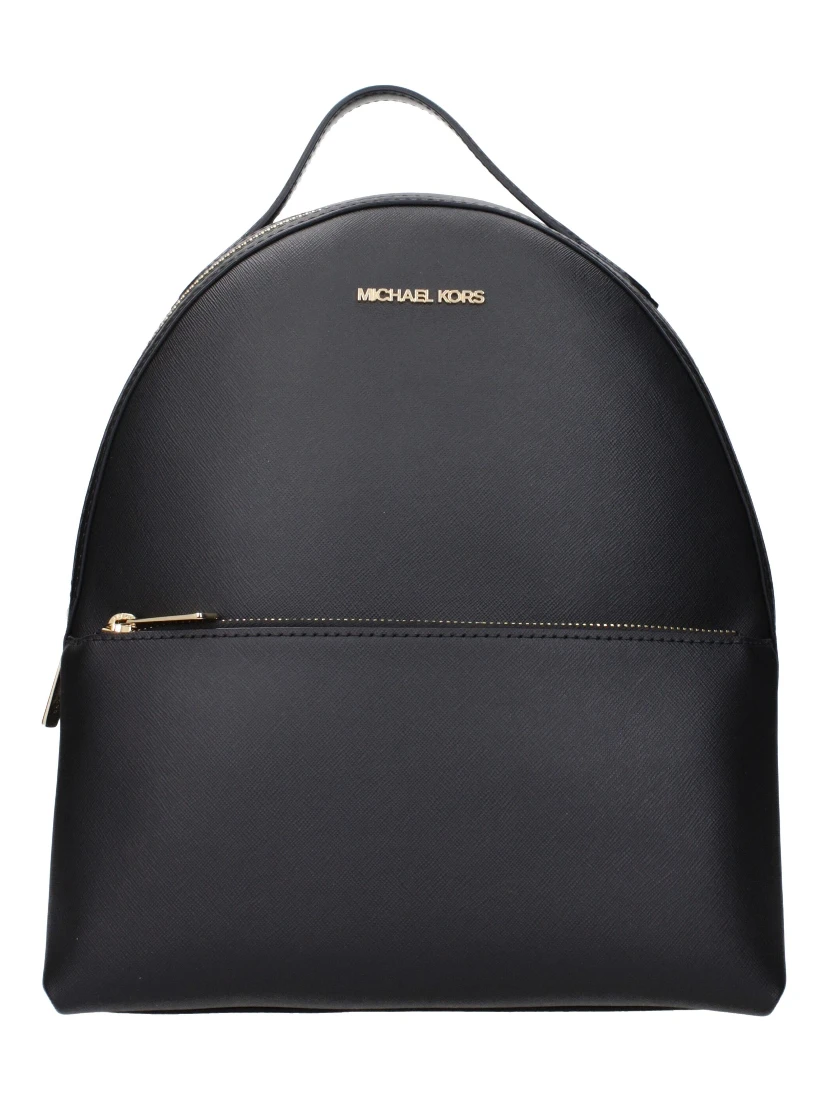 Black Leather Backpack