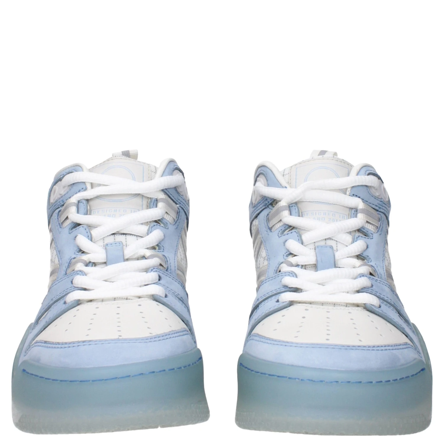 White Leather High Top Sneakers