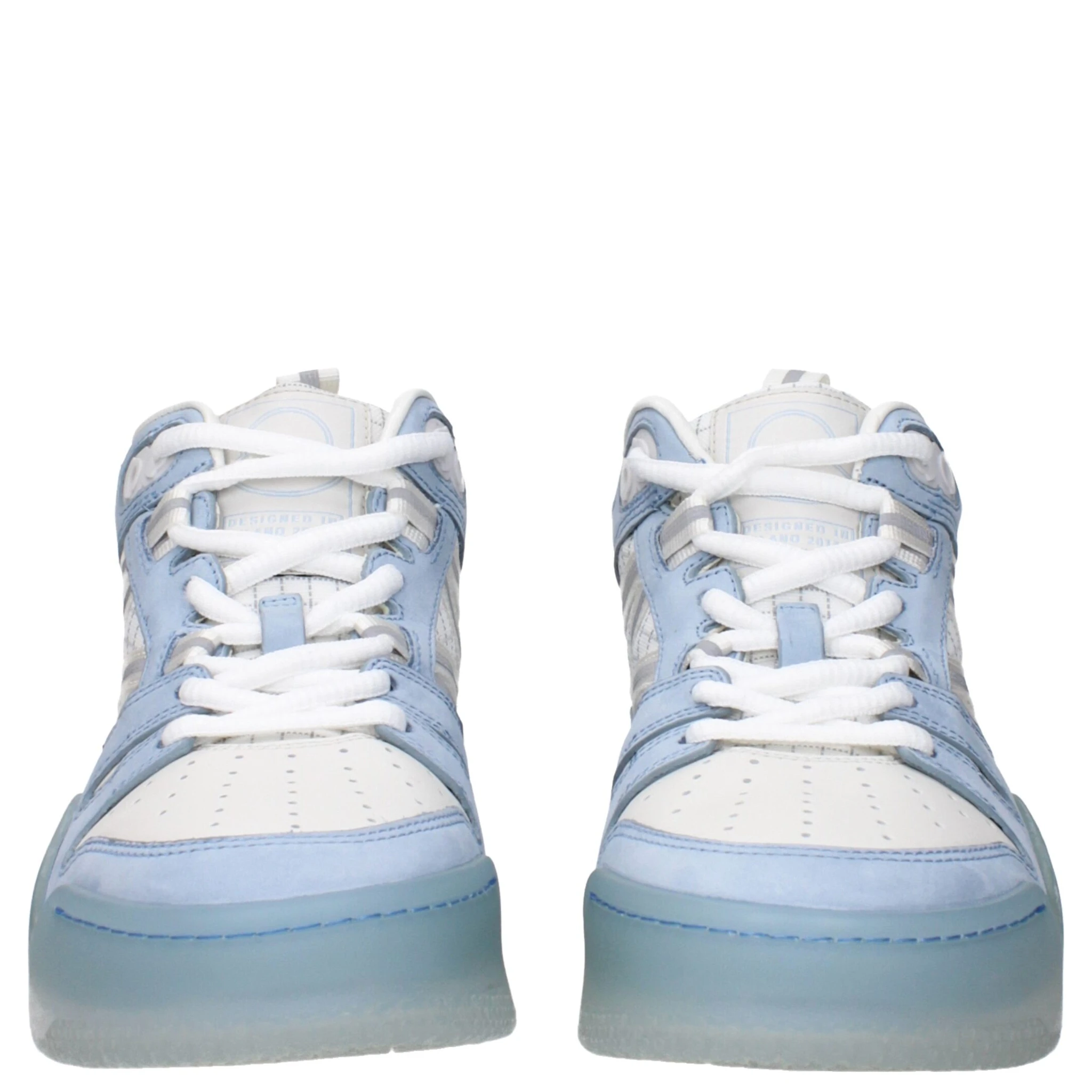 White Leather High Top Sneakers