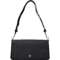 Black Leather Shoulder Bag