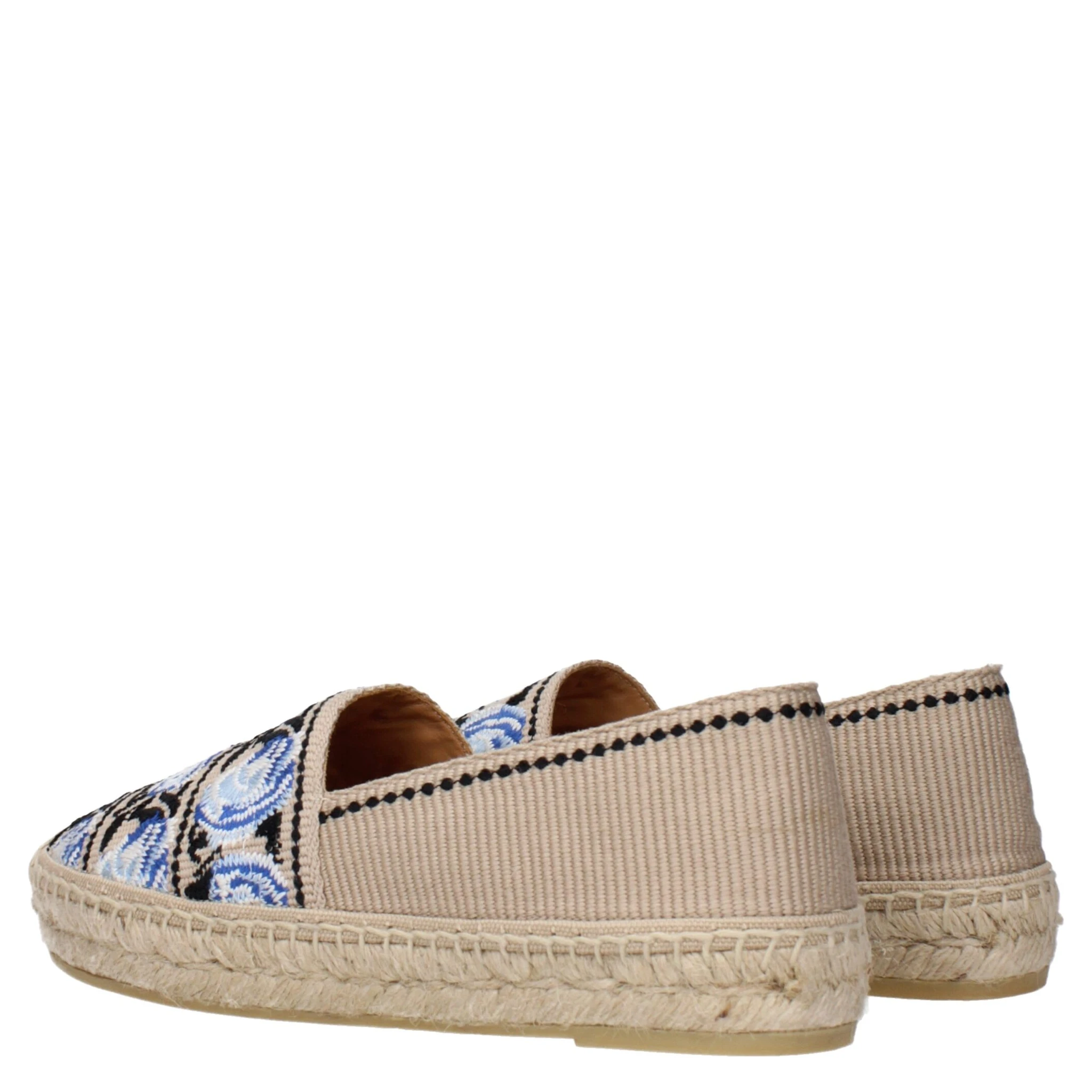 Beige Fabric Espadrilles