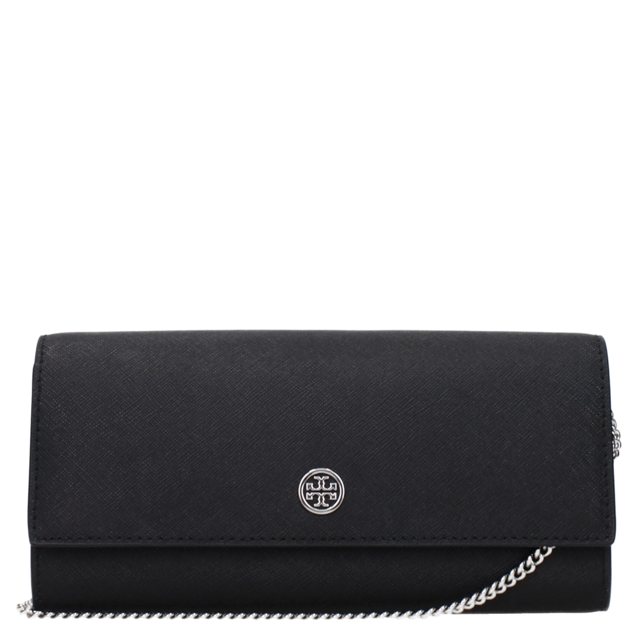 Black Leather Clutch Bag