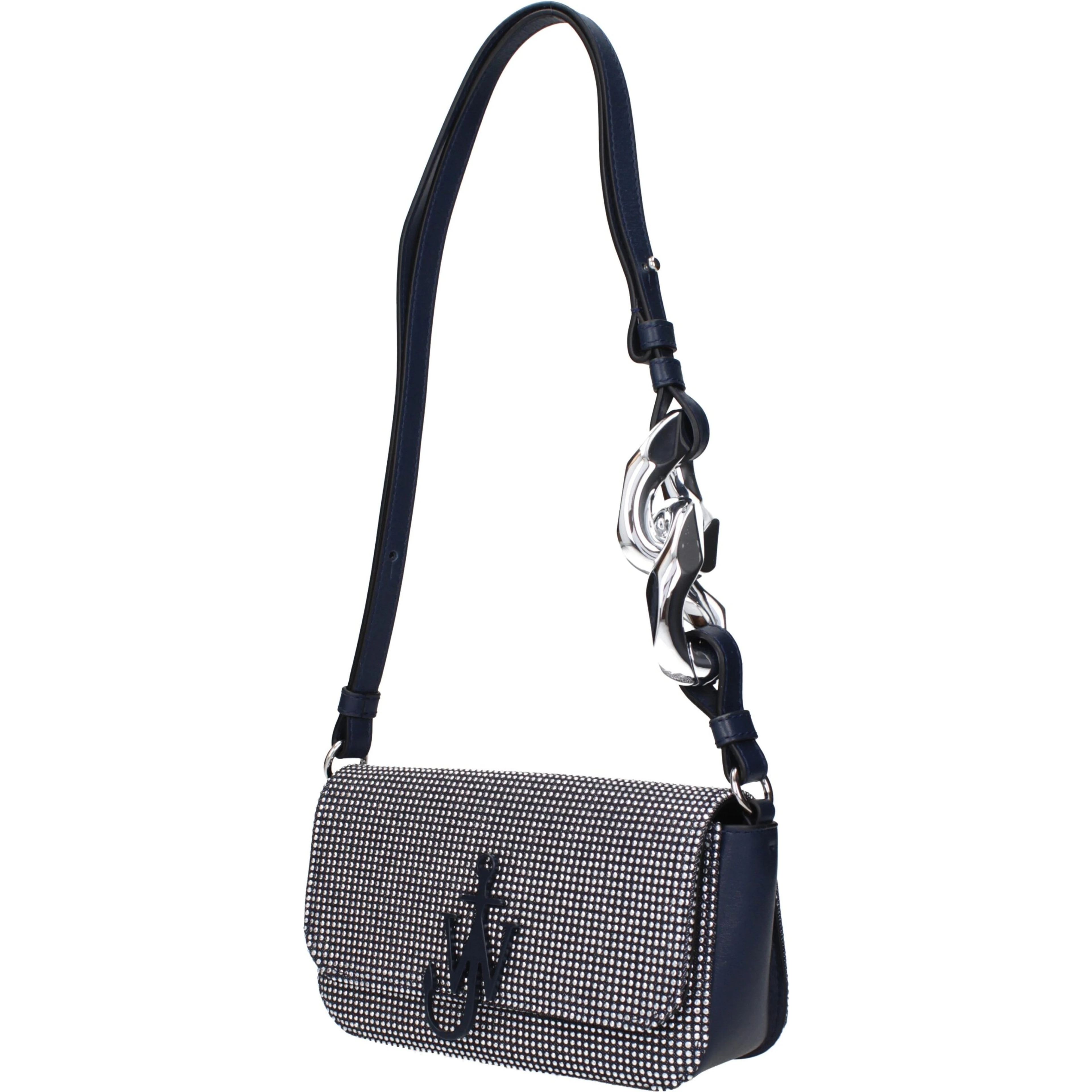Blue Fabric Shoulder Bag