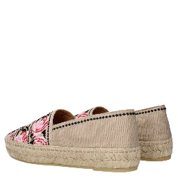 Beige Fabric Espadrilles