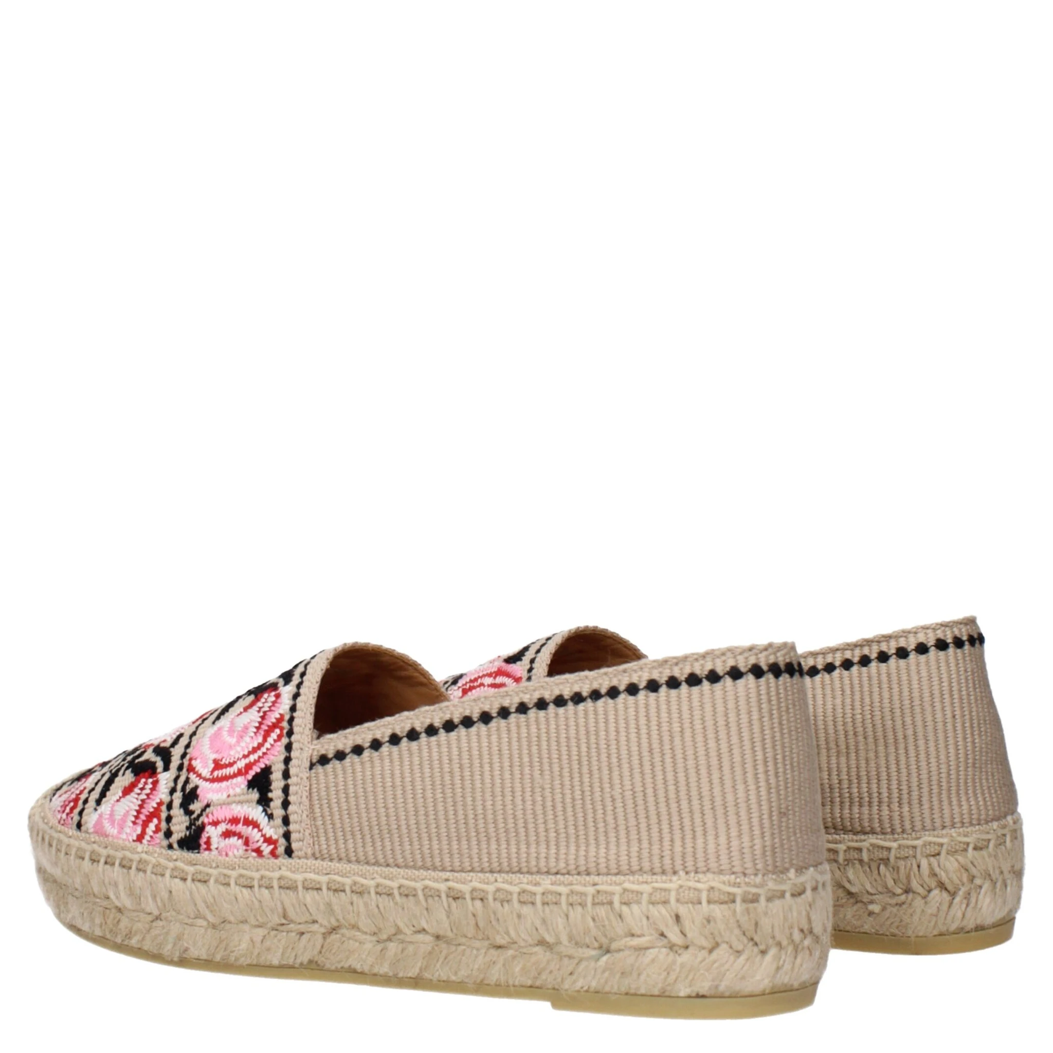 Beige Fabric Espadrilles