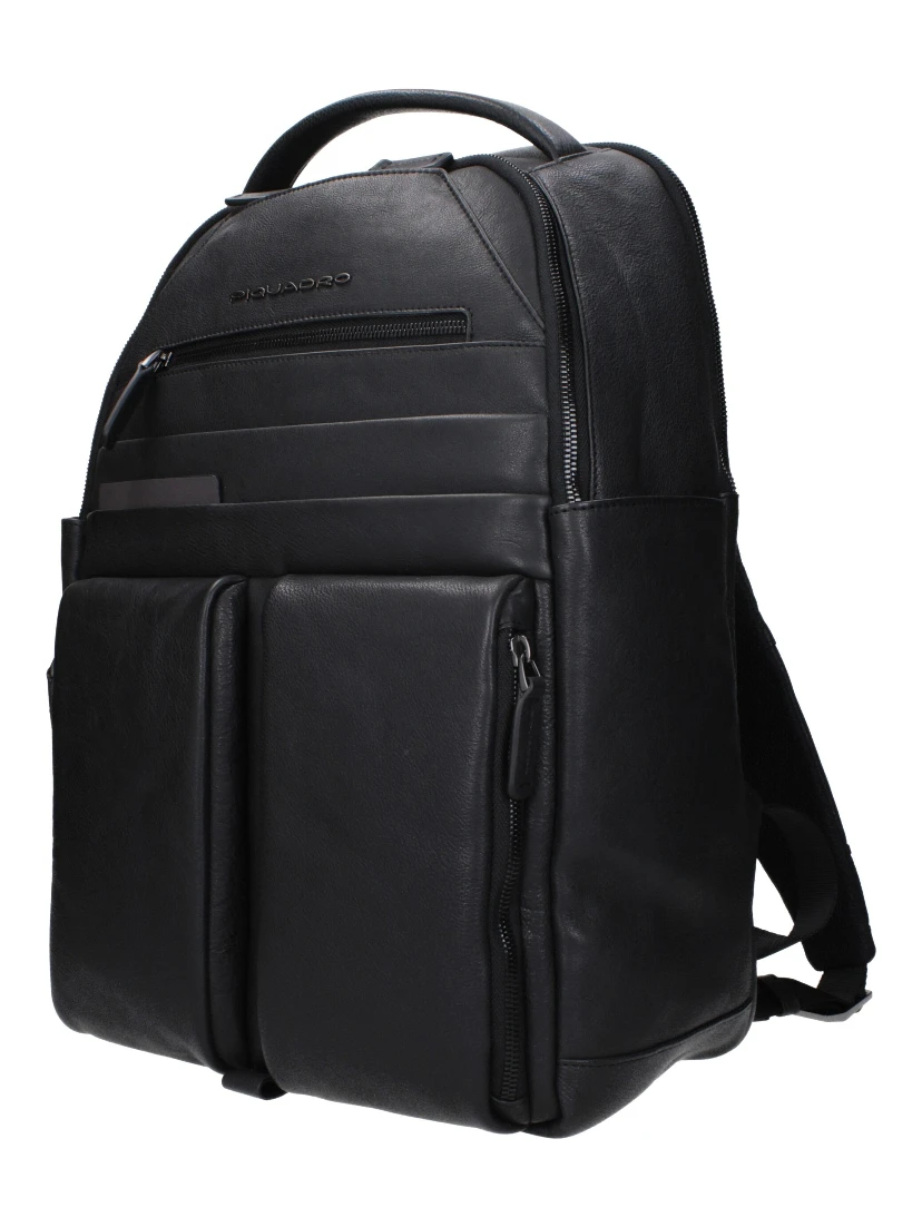 Black Leather Backpack