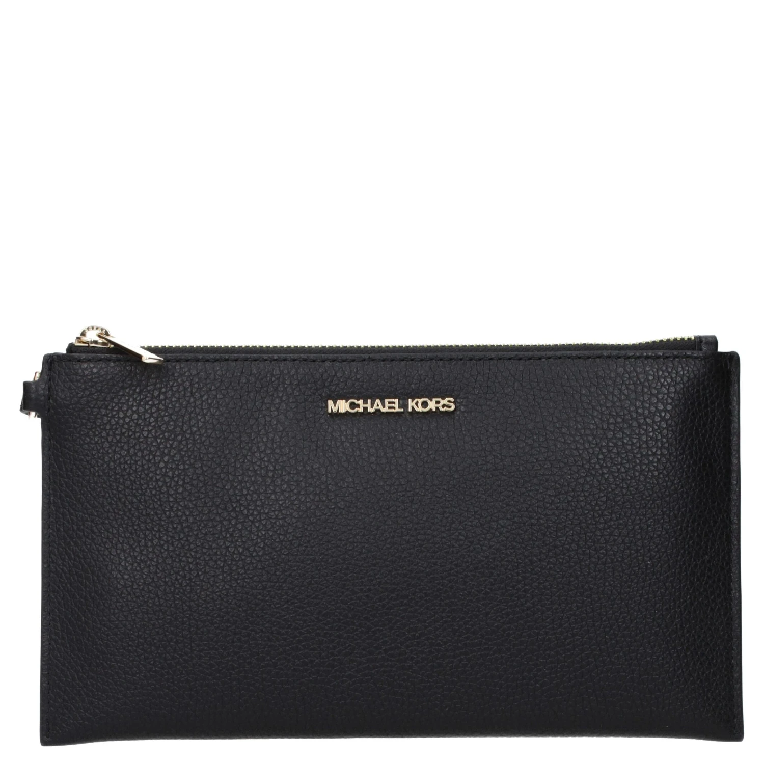 Black Leather Clutch Bag