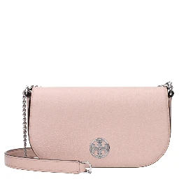Pink Leather Crossbody Bag