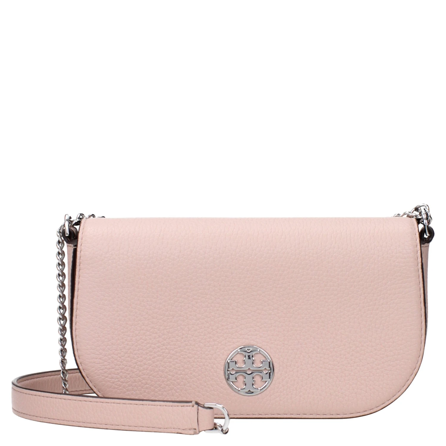 Pink Leather Crossbody Bag