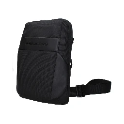 Black Fabric Crossbody Bag