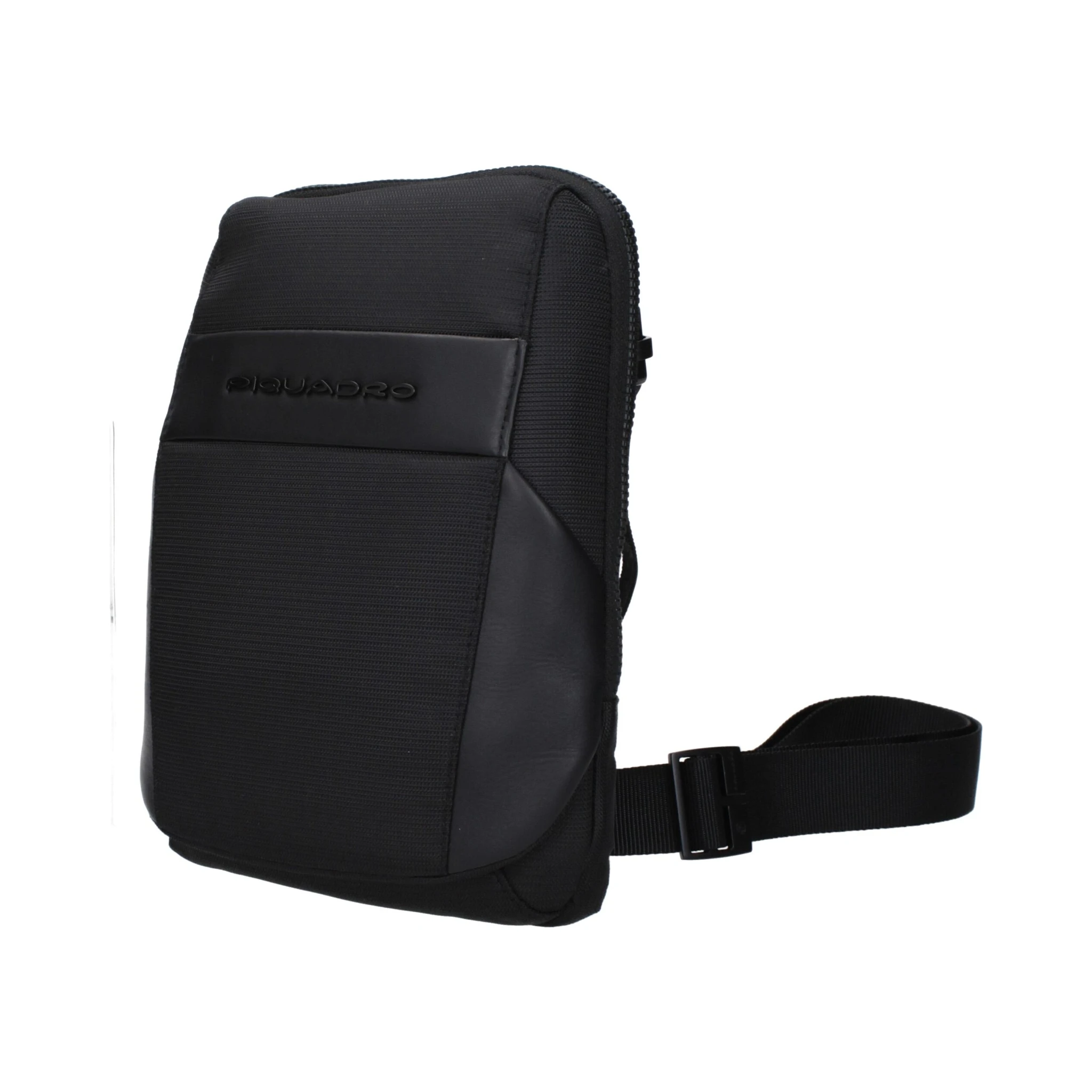 Black Fabric Crossbody Bag