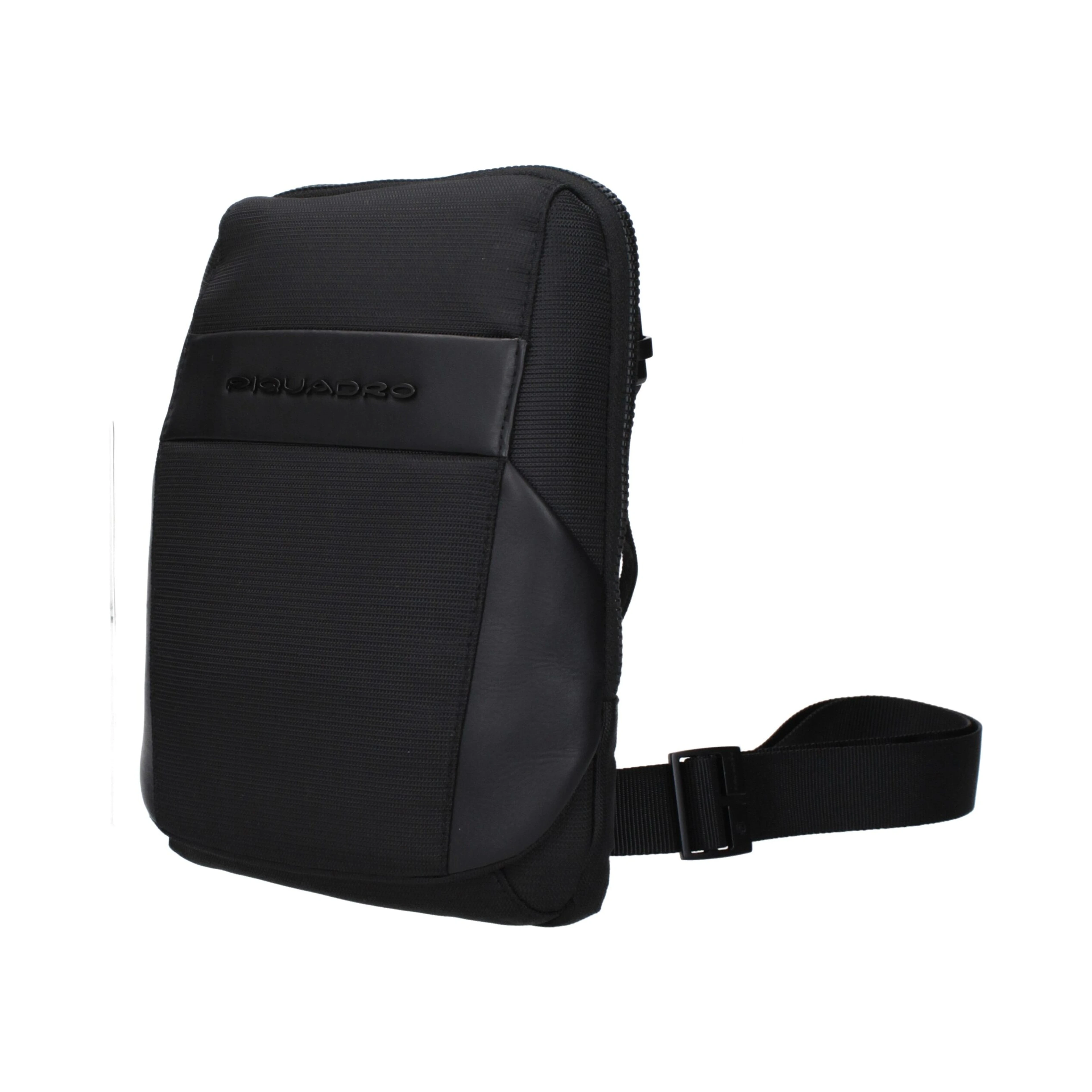 Black Fabric Crossbody Bag