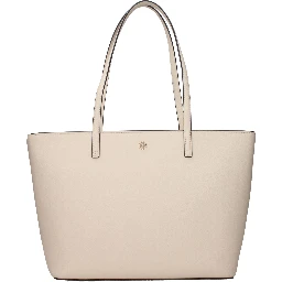 Beige Leather Shoulder Bag