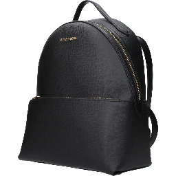 Black Leather Backpack