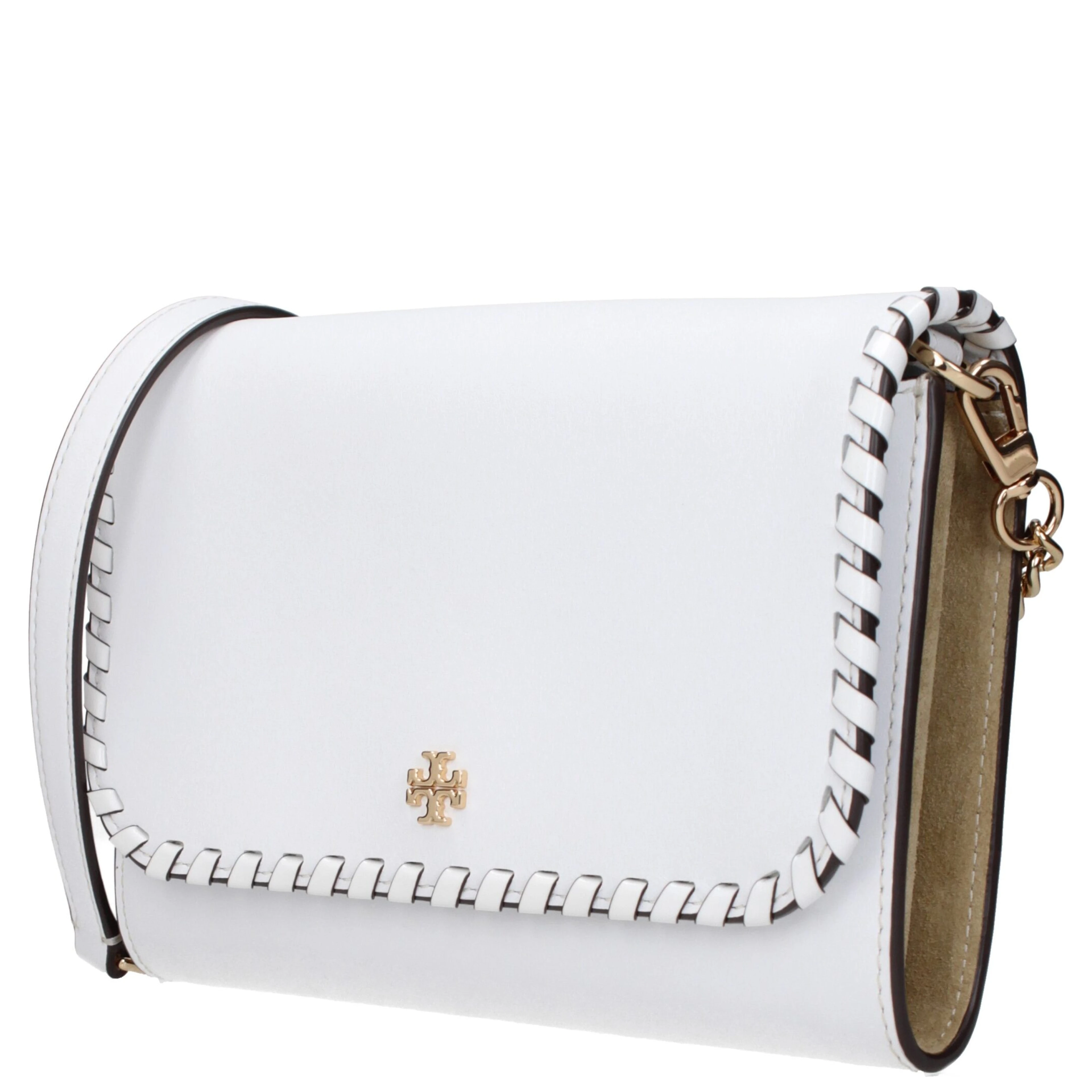White Leather Clutch Bag