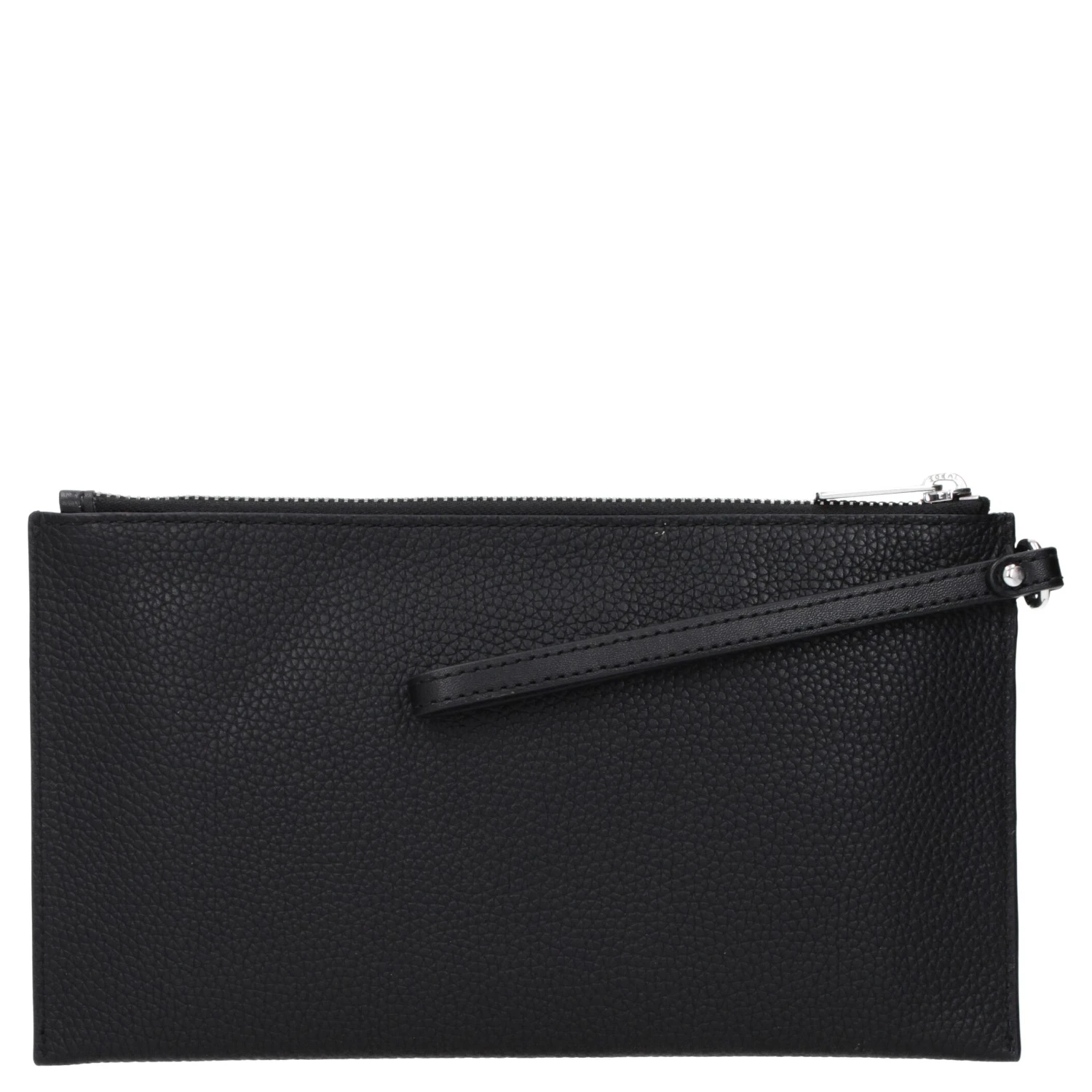Black Leather Clutch Bag