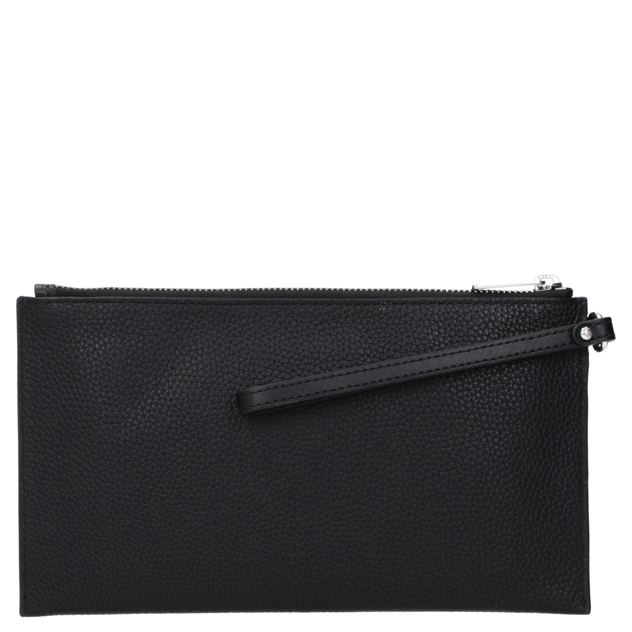 Black Leather Clutch Bag