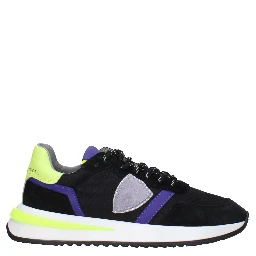 Black Fabric Athletic Sneakers