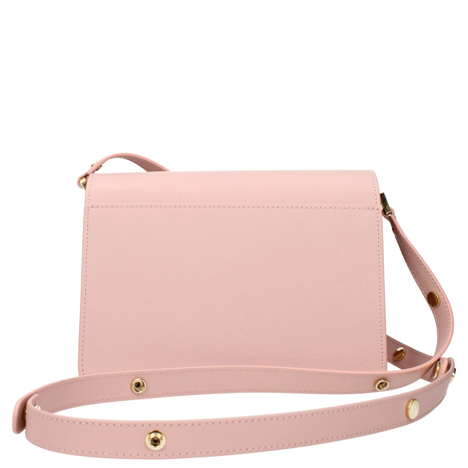 Pink Leather Shoulder Bag