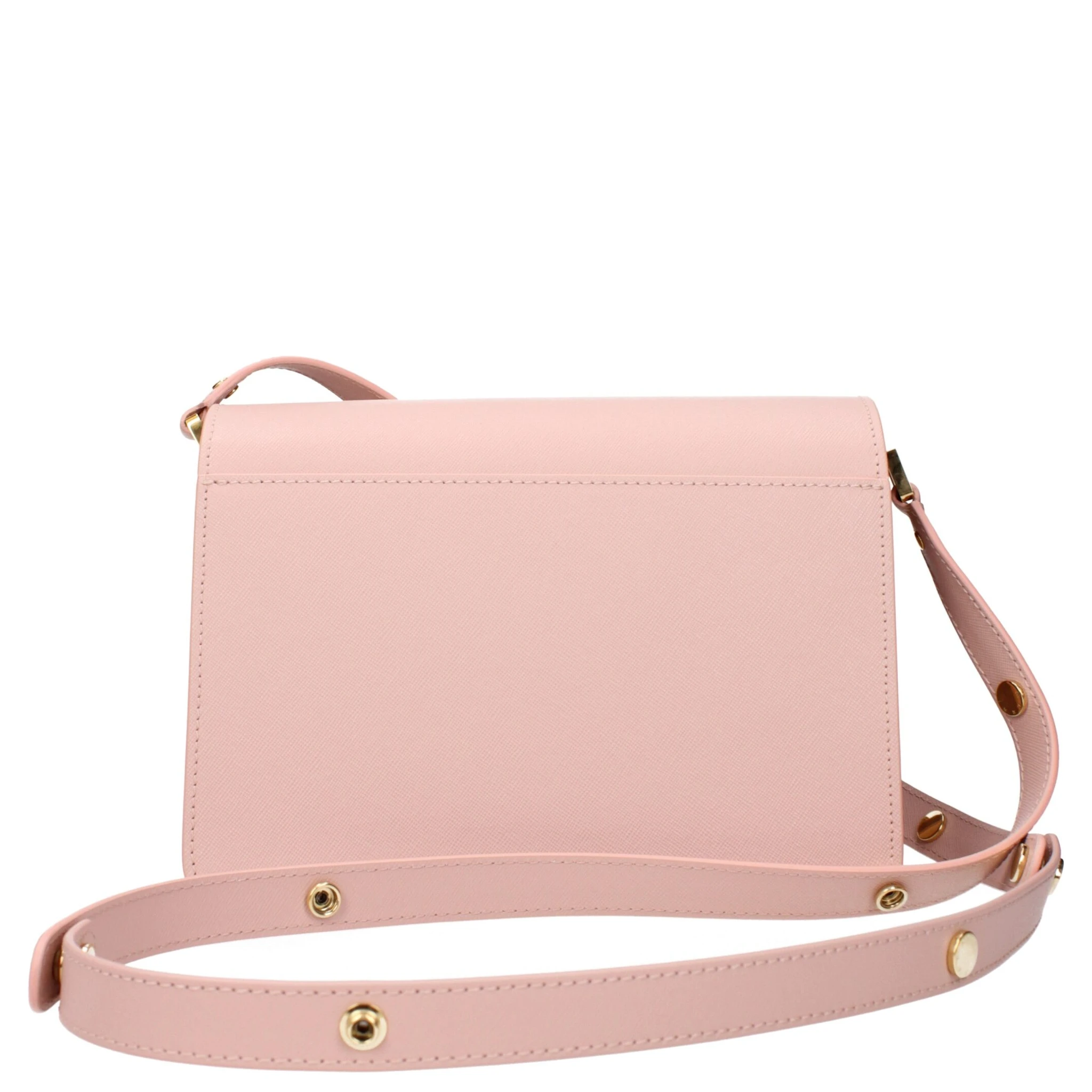Pink Leather Shoulder Bag