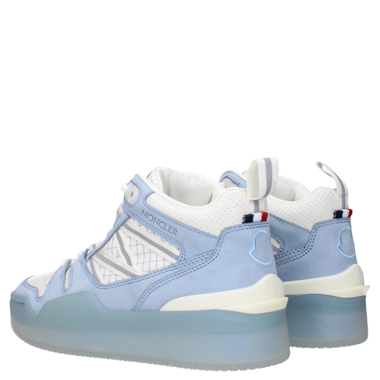 White Leather High Top Sneakers
