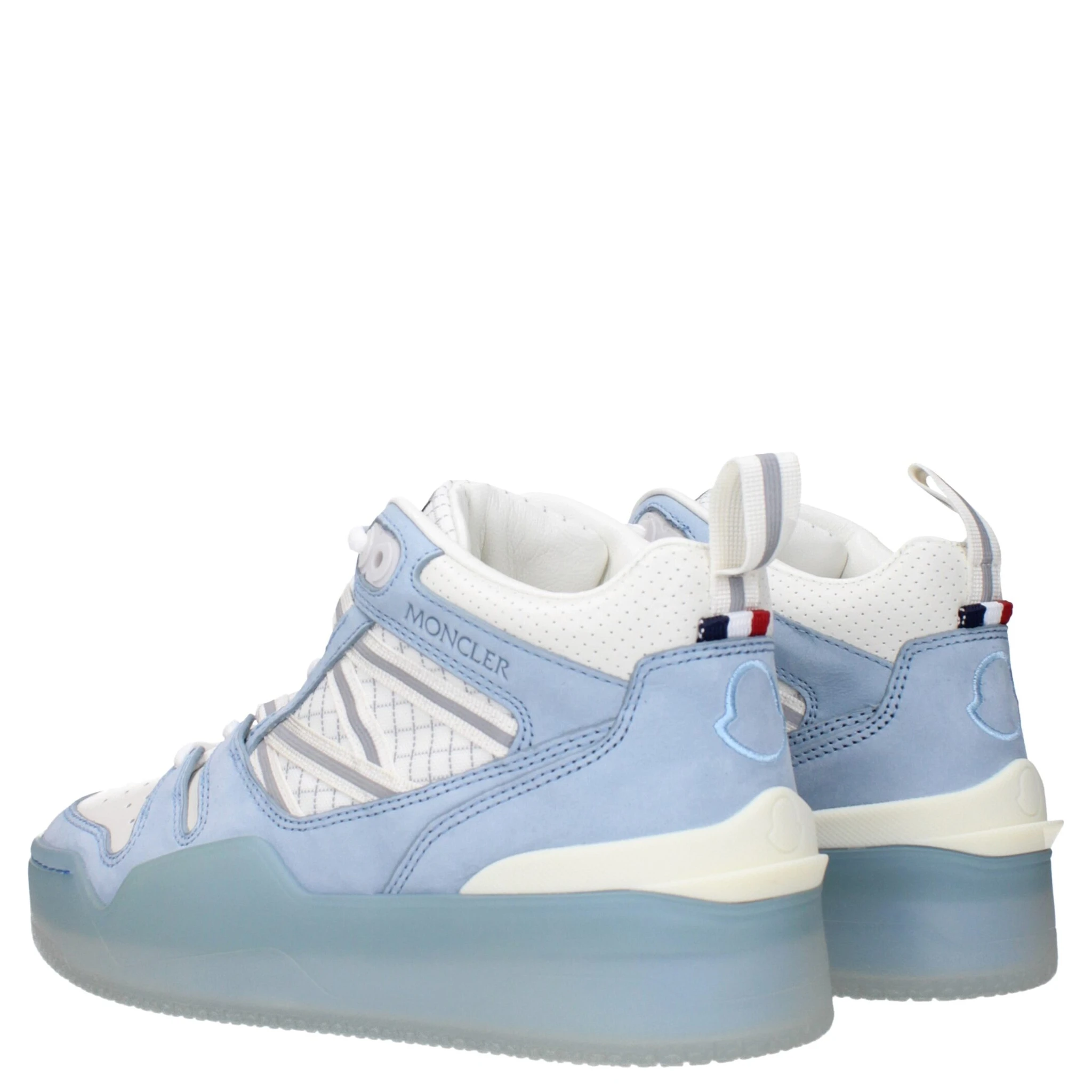 White Leather High Top Sneakers