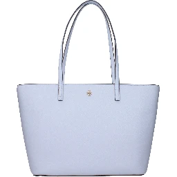 Light Blue Leather Shoulder Bag