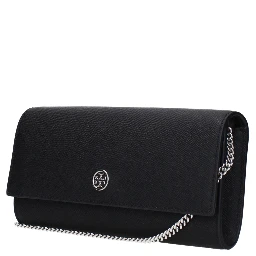 Black Leather Clutch Bag