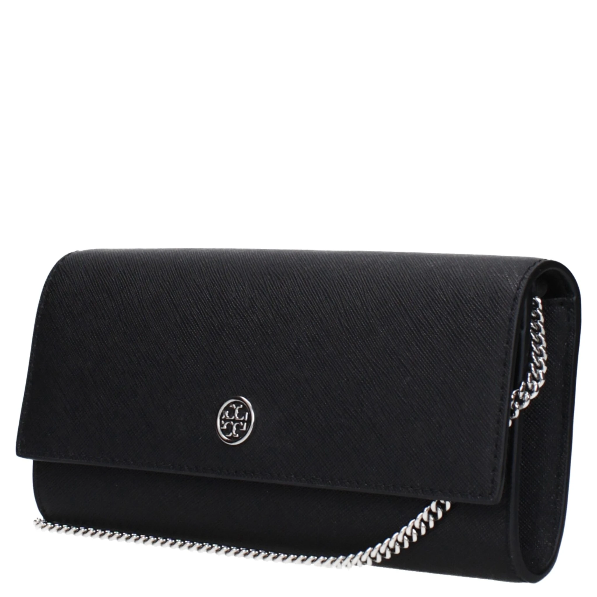 Black Leather Clutch Bag