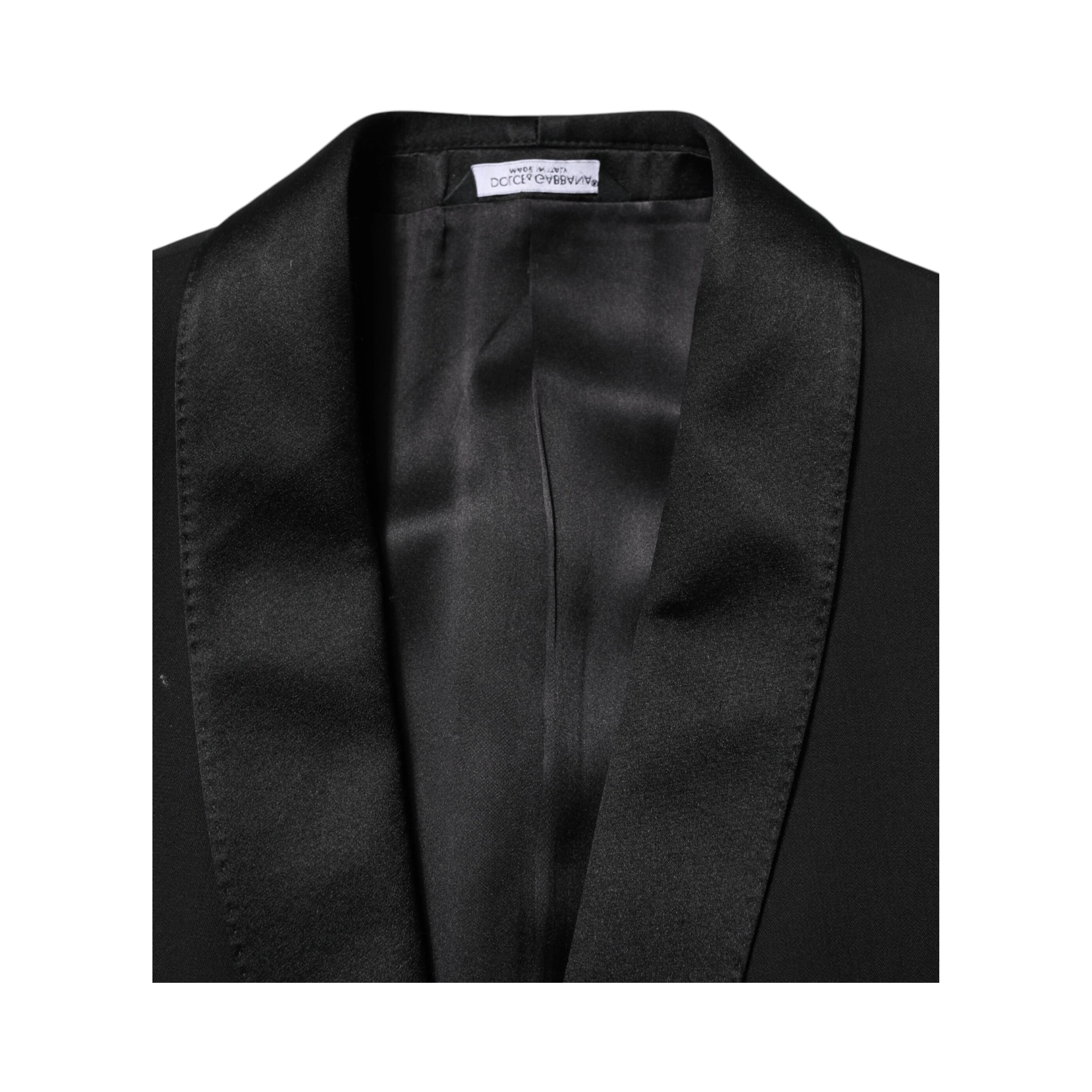 Black Wool 3 Piece Single Breasted Suit