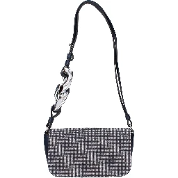 Blue Fabric Shoulder Bag