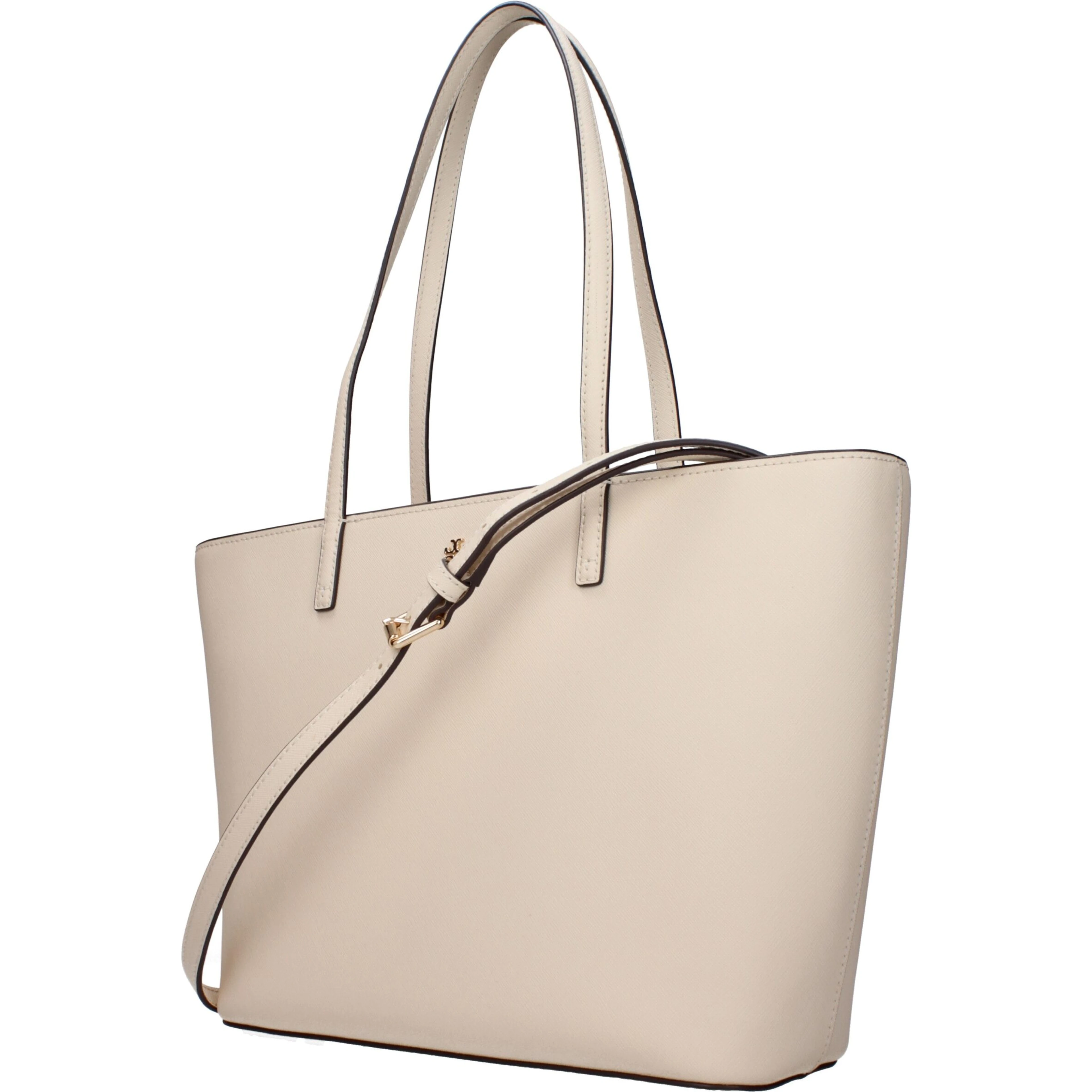 Beige Leather Shoulder Bag