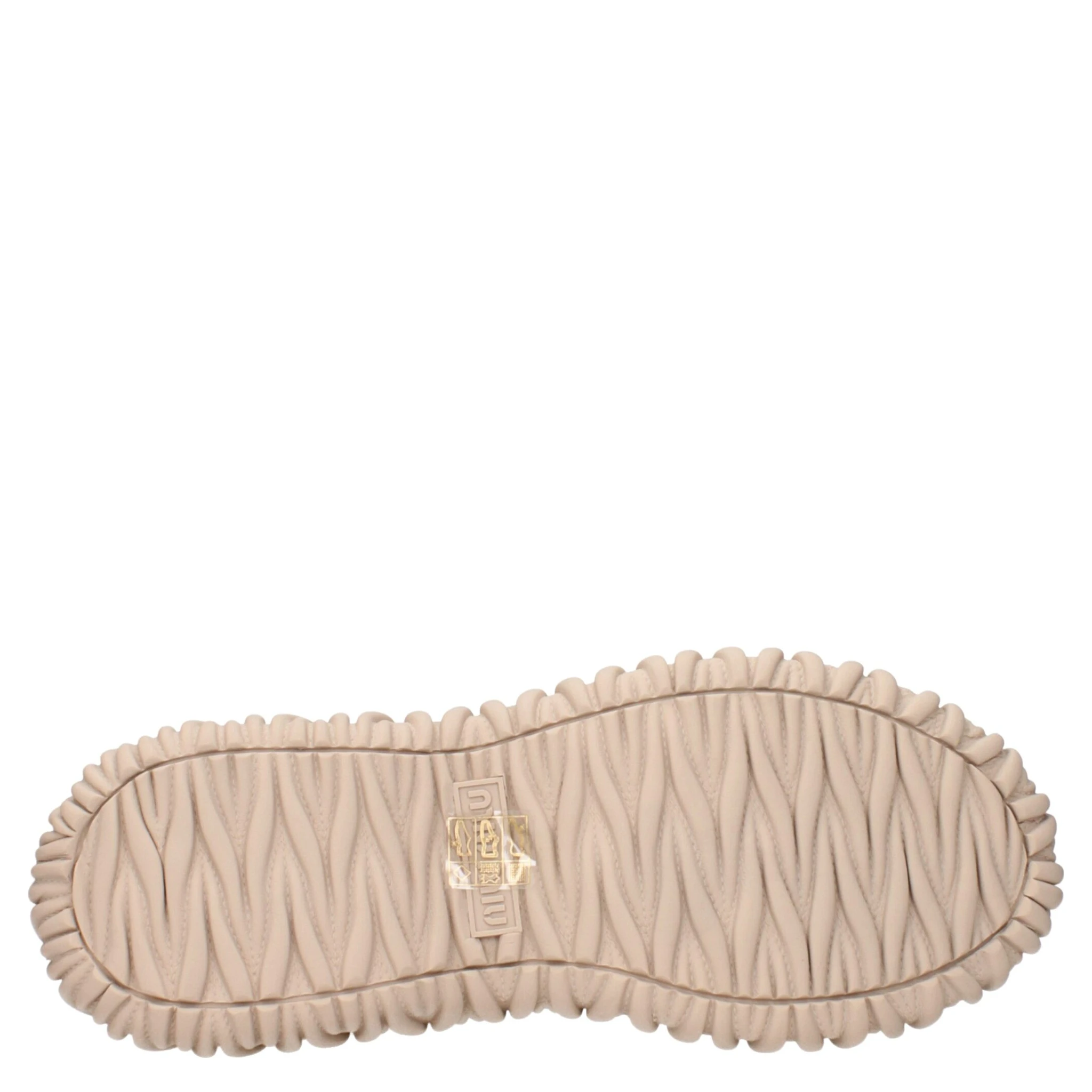 Beige Fabric Sneakers