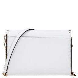 White Leather Clutch Bag