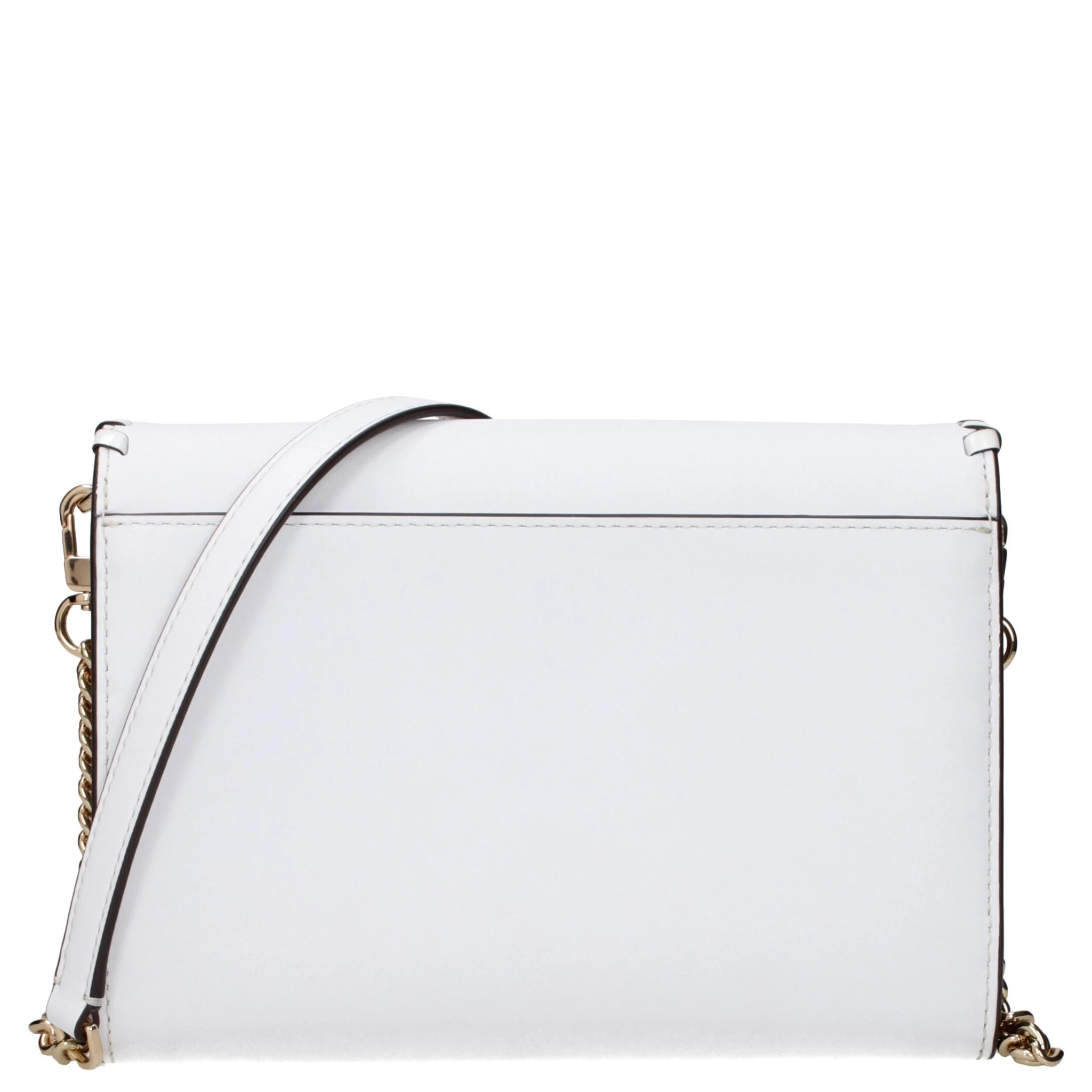 White Leather Clutch Bag