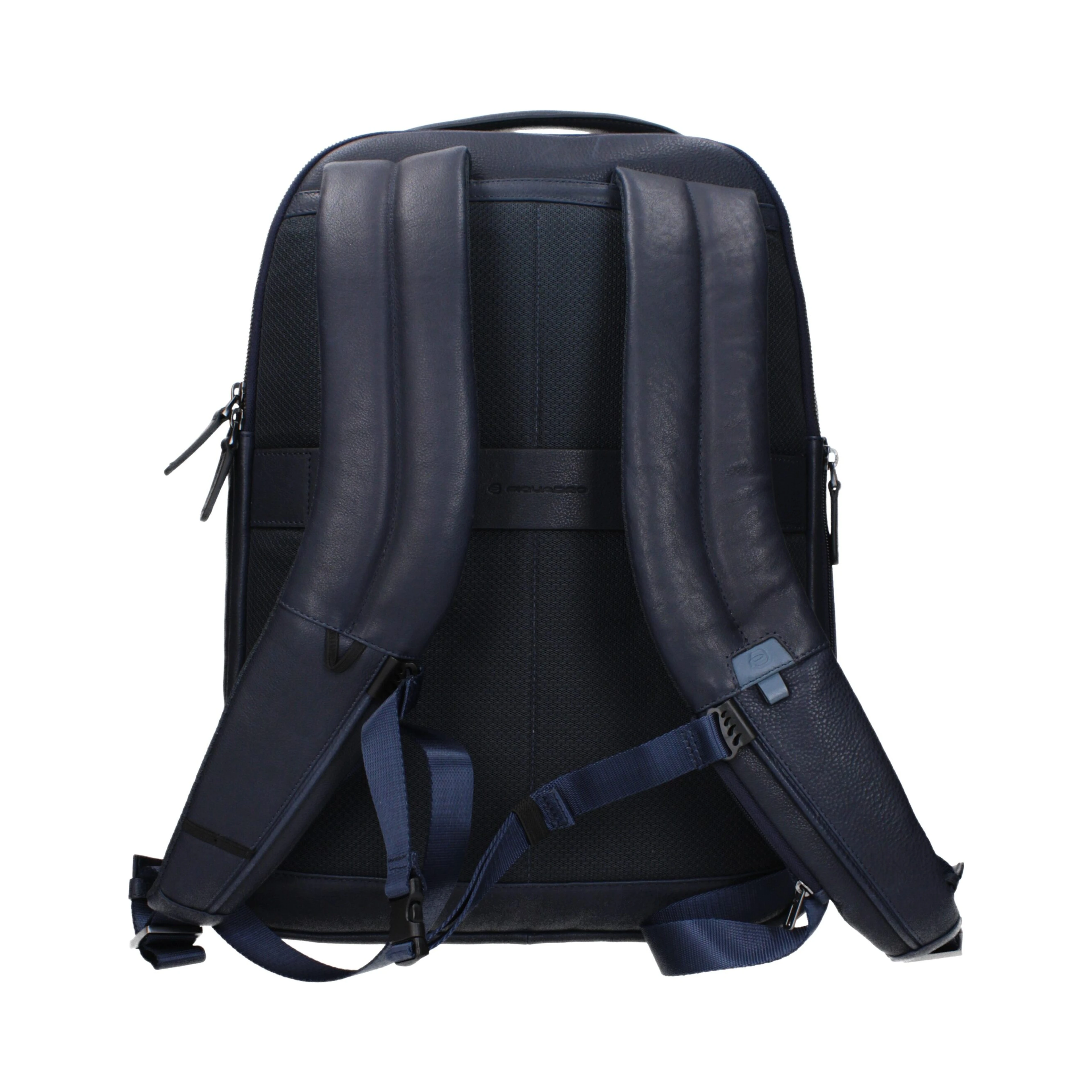Blue Leather Backpack