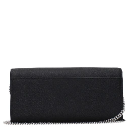 Black Leather Clutch Bag