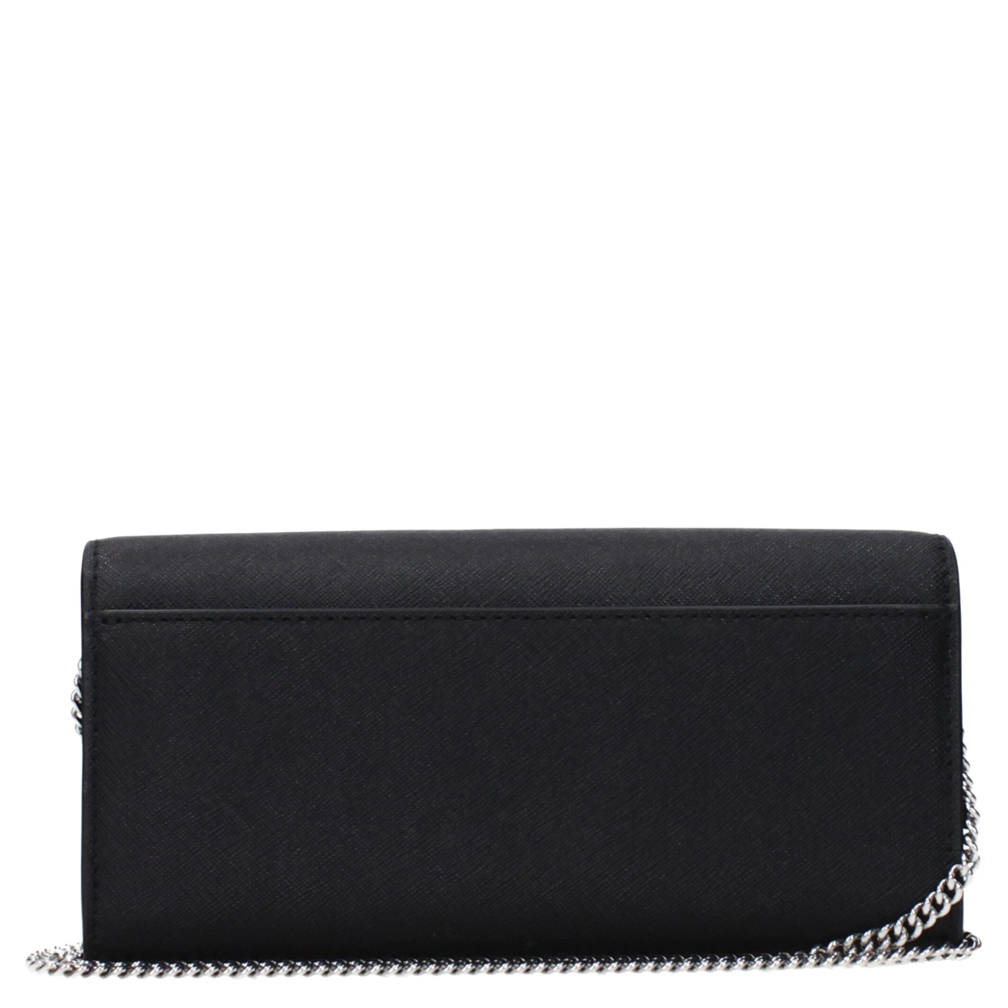 Black Leather Clutch Bag